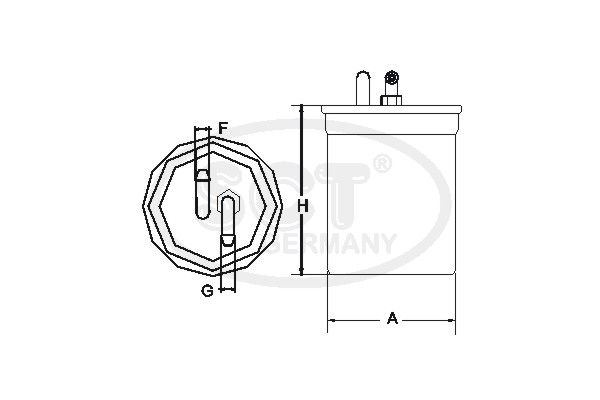 SCT GERMANY kuro filtras ST 303